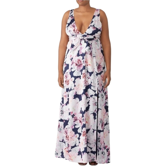 Cynthia Rowley Sz 10 Rose Floral‎ Aurora Sleeveless Long Flowy Maxi Dress - Picture 1 of 16